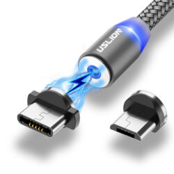 USLION Magnetic Type C & Micro USB Cable